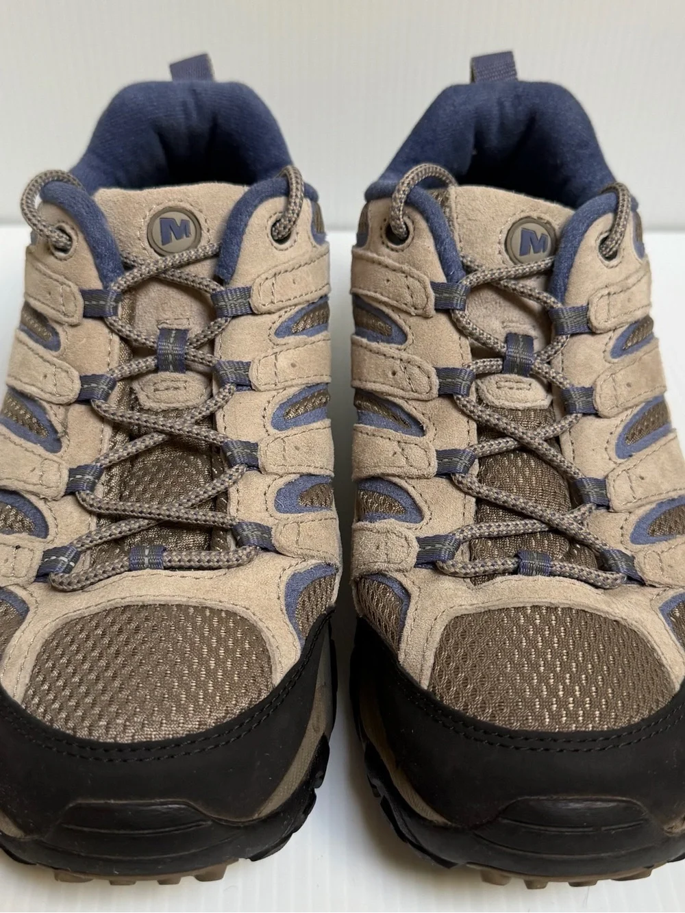 Women’s Merrell Moab Beige/Blue/Black Trail Running/Hiking Shoes